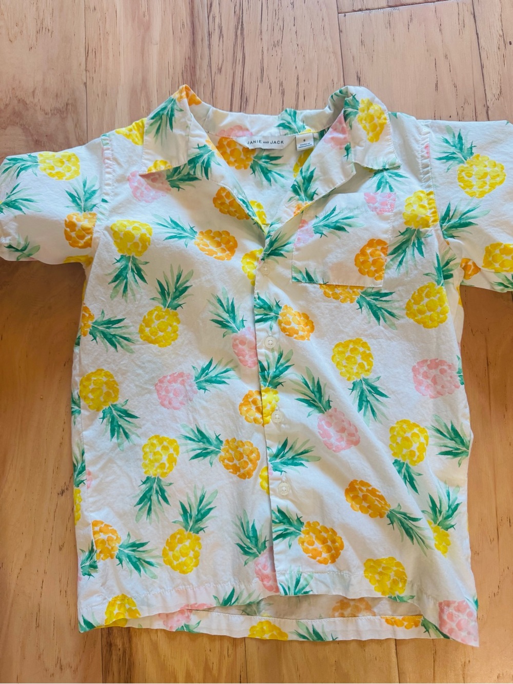 Lot of 2 Janie and Jack button ups. Dashing Cheerful Hawaiian style